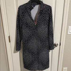 Melly M Black and White Polka Dot Dress